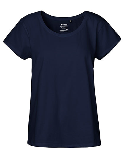 Ladies´ Loose Fit T-Shirt in Navy, Größe XXL