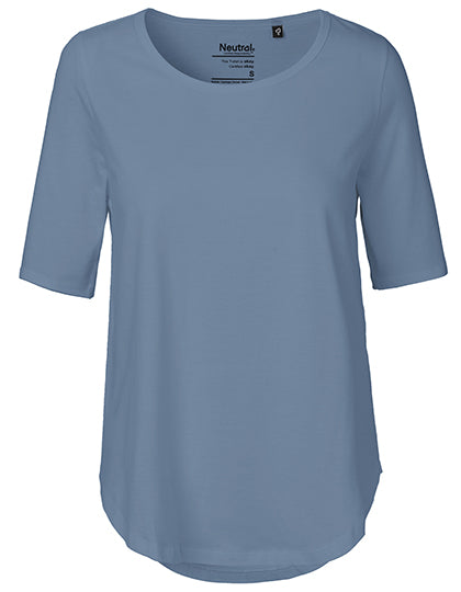 Ladies´ Half Sleeve T-Shirt in Dusty Indigo, Größe XXL
