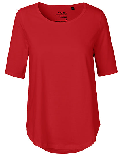 Ladies´ Half Sleeve T-Shirt in Red, Größe XXL