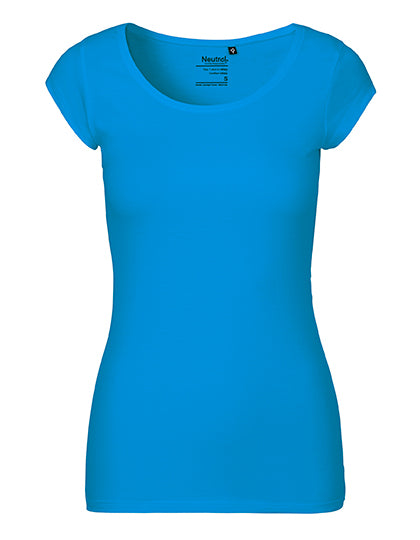 Ladies´ Roundneck T-Shirt in Sapphire, Größe XXL