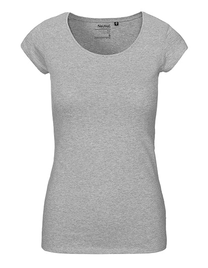 Ladies´ Roundneck T-Shirt in Sport Grey, Größe XXL
