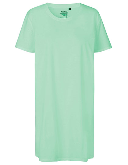 Ladies´ Long Length T-Shirt in Dusty Mint, Größe XXL
