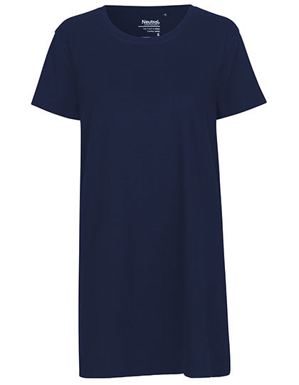 Ladies´ Long Length T-Shirt in Navy, Größe XXL