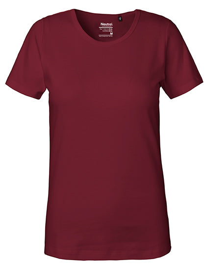 Ladies´ Interlock T-Shirt in Bordeaux, Größe XXL
