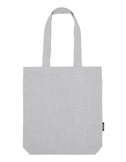 Recycled Twill Bag in Grey Melange, Größe 38 x 42 cm