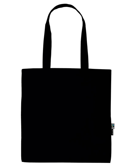 Shopping Bag With Long Handles in Black, Größe 38 x 42 cm