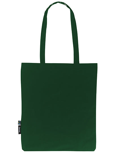 Shopping Bag With Long Handles in Bottle Green, Größe 38 x 42 cm
