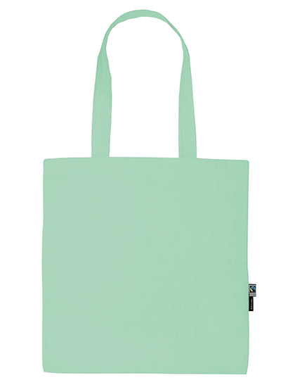 Shopping Bag With Long Handles in Dusty Mint, Größe 38 x 42 cm