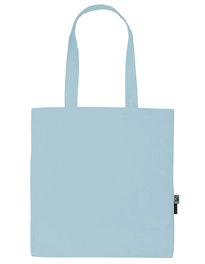 Shopping Bag With Long Handles in Light Blue, Größe 38 x 42 cm