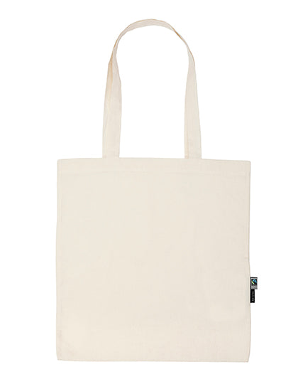 Shopping Bag With Long Handles in Nature, Größe 38 x 42 cm