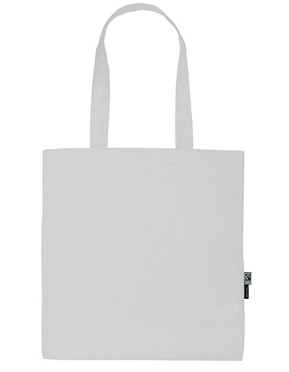 Shopping Bag With Long Handles in White, Größe 38 x 42 cm