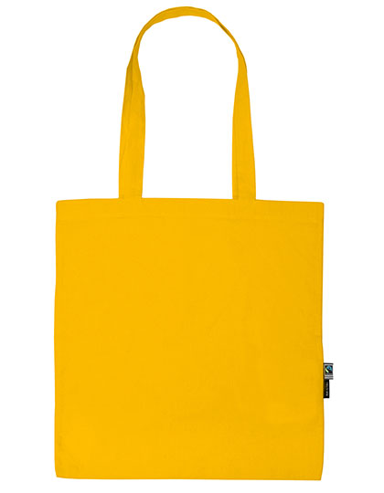 Shopping Bag With Long Handles in Yellow, Größe 38 x 42 cm