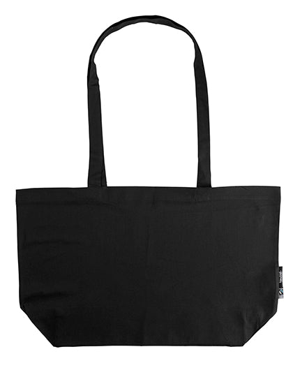 Shopping Bag With Gusset in Black, Größe 51 x 32 x 14 cm