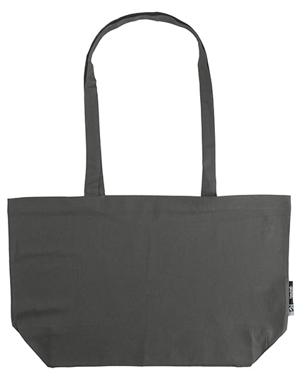 Shopping Bag With Gusset in Charcoal, Größe 51 x 32 x 14 cm