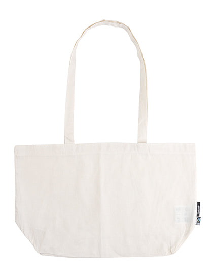 Shopping Bag With Gusset in Nature, Größe 51 x 32 x 14 cm
