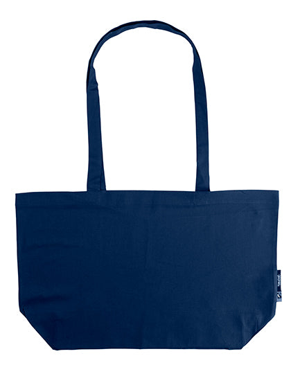 Shopping Bag With Gusset in Navy, Größe 51 x 32 x 14 cm
