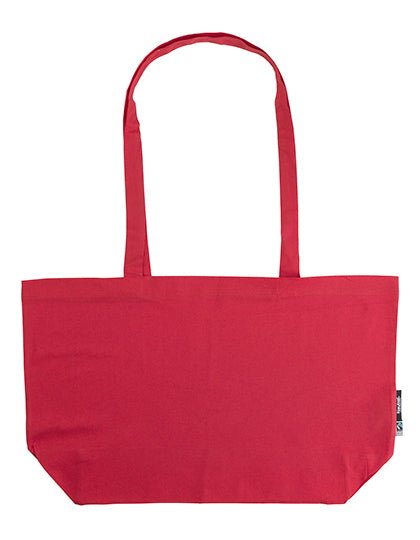 Shopping Bag With Gusset in Red, Größe 51 x 32 x 14 cm