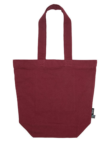 Panama Bag With Zipper in Bordeaux, Größe 38 x 42 cm