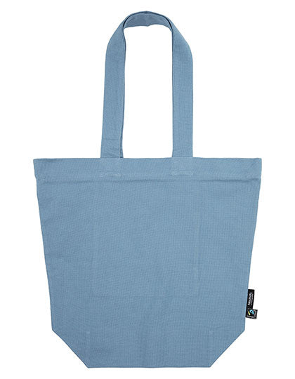 Panama Bag With Zipper in Dusty Indigo, Größe 38 x 42 cm