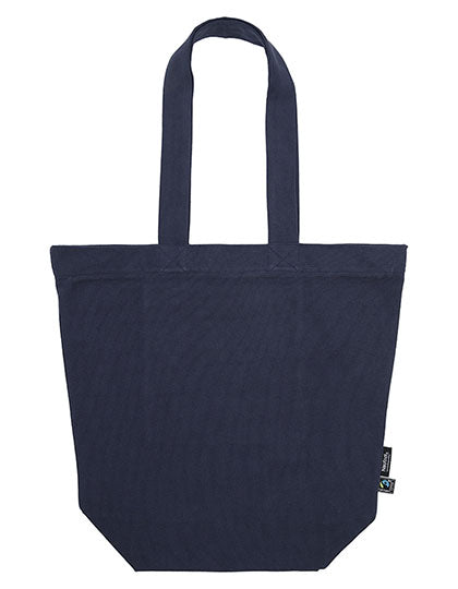 Panama Bag With Zipper in Navy, Größe 38 x 42 cm