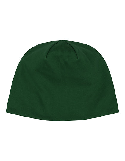 Interlock Beanie in Bottle Green, Größe One Size
