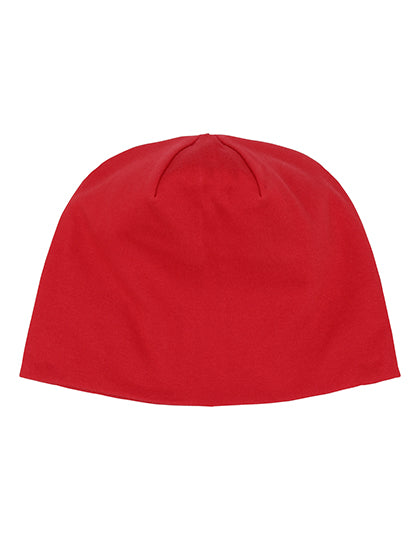 Interlock Beanie in Red, Größe One Size