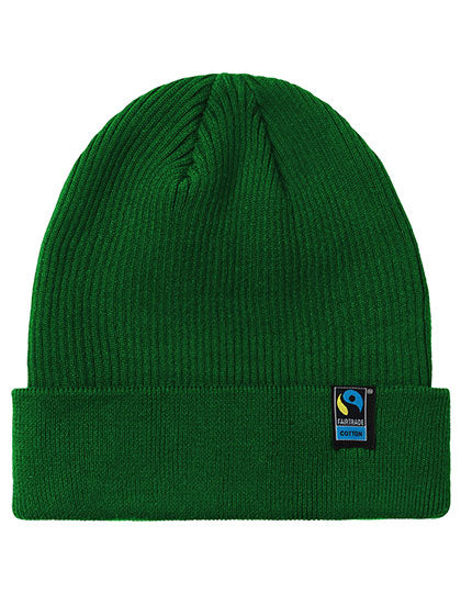 Mixed Knit Beanie in Bottle Green, Größe One Size