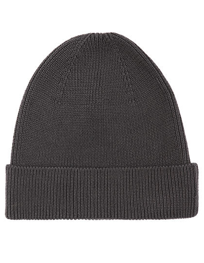 Beanie 1x1 Rib in Charcoal, Größe One Size