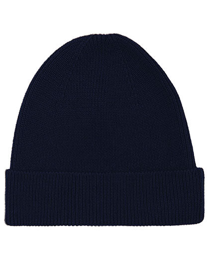 Beanie 1x1 Rib in Navy, Größe One Size