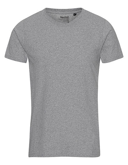 Recycled Cotton T-Shirt in Grey Melange, Größe 3XL