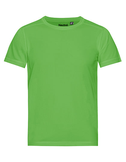 Recycled Kids Performance T-Shirt in Lime, Größe 152/158