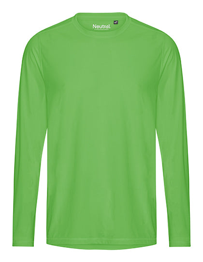 Recycled Performance Long Sleeve T-Shirt in Lime, Größe 3XL