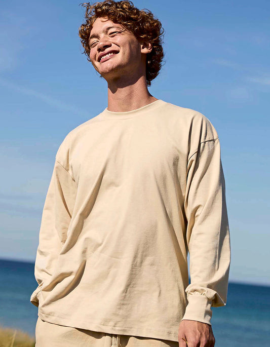Tiger Cotton Oversized LS T|Shirt
