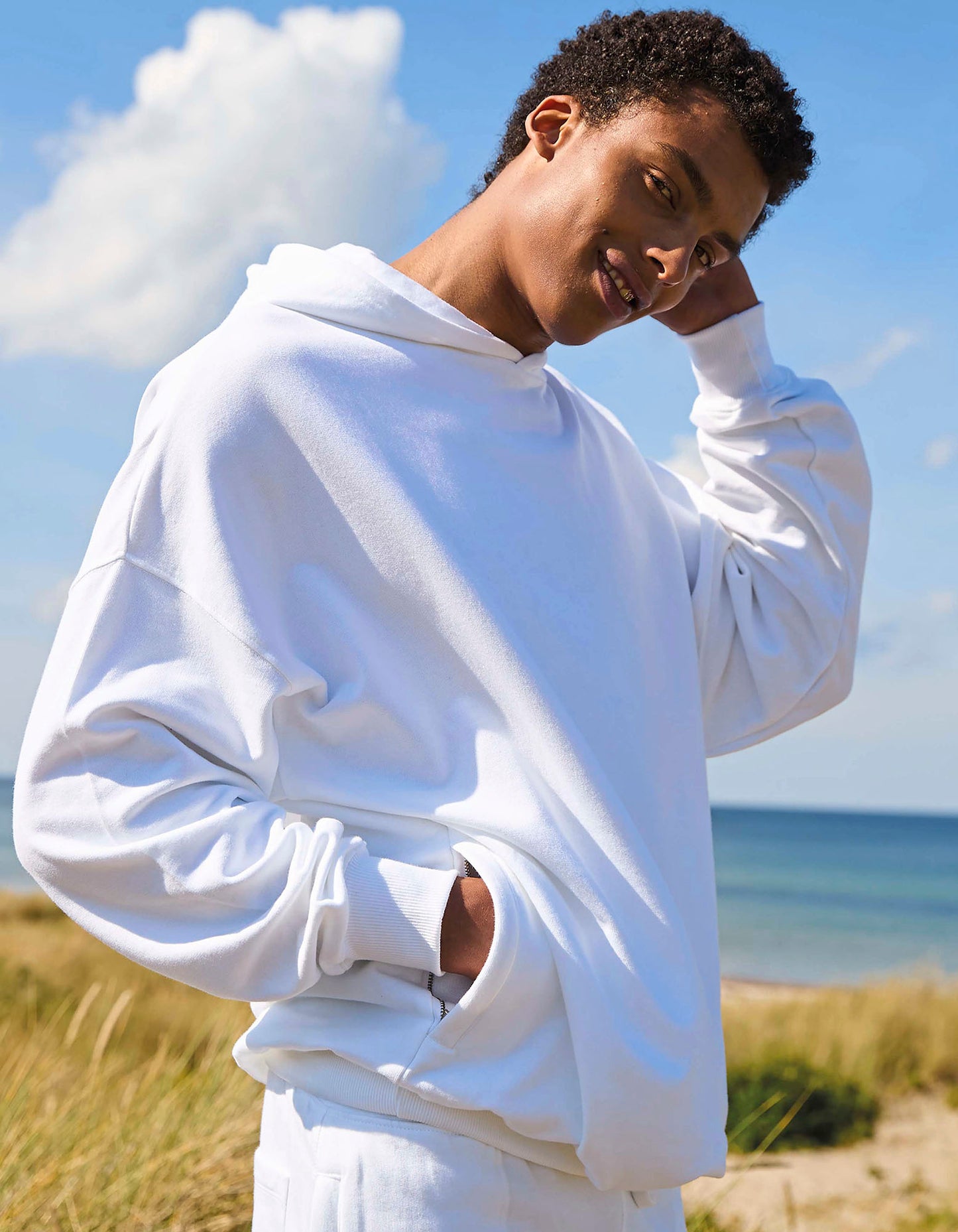 Tiger Cotton Oversized Hoodie with Side Pockets