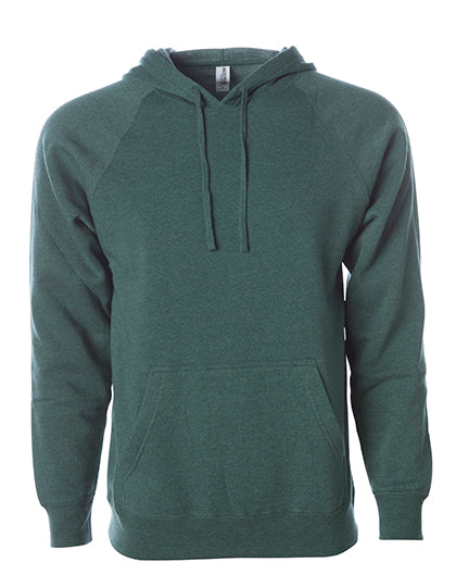 Unisex Midweight Special Blend Raglan Hooded Pullover in Moss, Größe 3XL