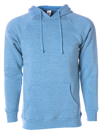 Unisex Midweight Special Blend Raglan Hooded Pullover in Pacific, Größe 3XL