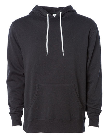 Unisex Lightweight Hooded Pullover in Black, Größe 3XL