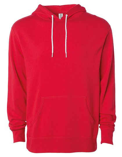Unisex Lightweight Hooded Pullover in Red, Größe 3XL