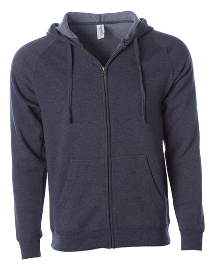 Unisex Midweight Special Blend Raglan Zip Hood in Midnight, Größe 3XL