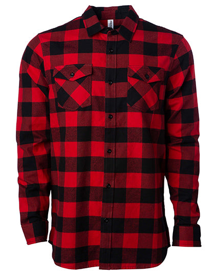 Unisex Flannel Shirt in Red, Größe 3XL