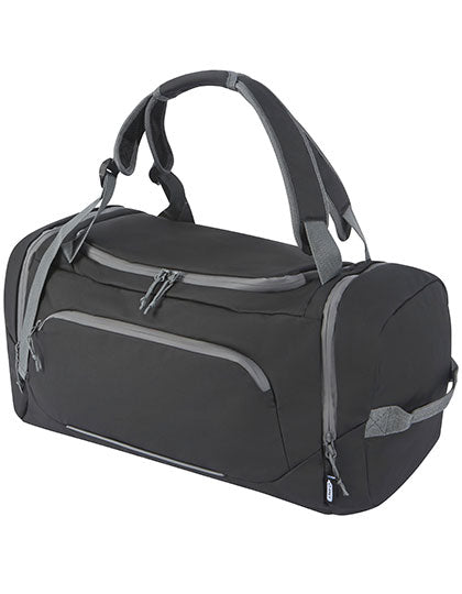 Duffel Backpack in Solid Black, Größe 47 x 29 x 28 cm