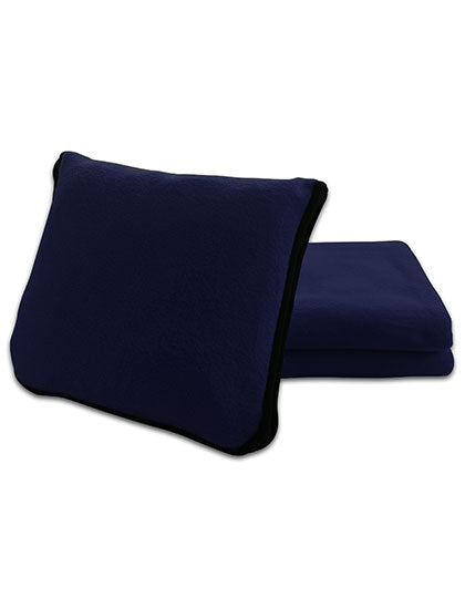 Decken-/Kissen-Set "2 in 1" in Navy Blue, Größe 175 x 120 cm