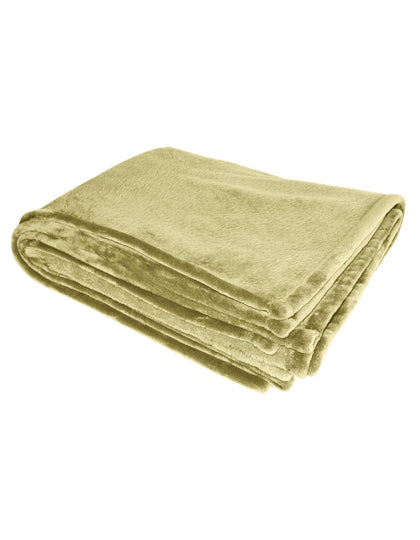 Flanell-Decke in Sand, Größe One Size