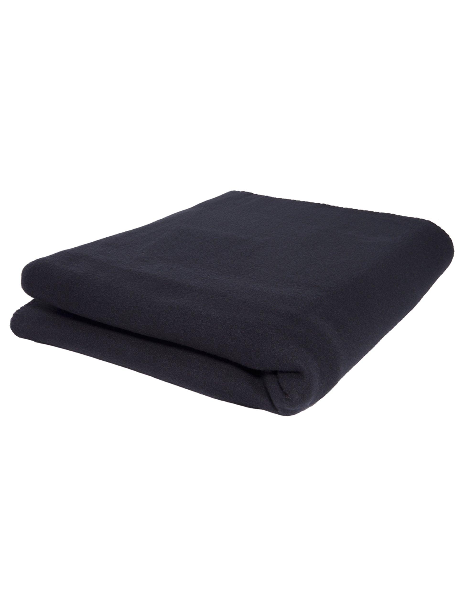 Fleece Decke in Black, Größe 150 x 120 cm
