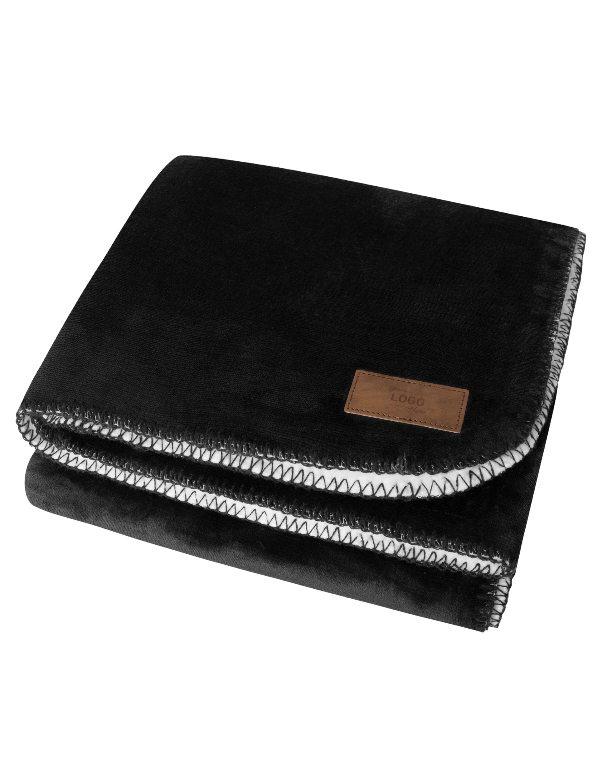 Sherpa Fleece Decke in Black, Größe 150 x 120 cm
