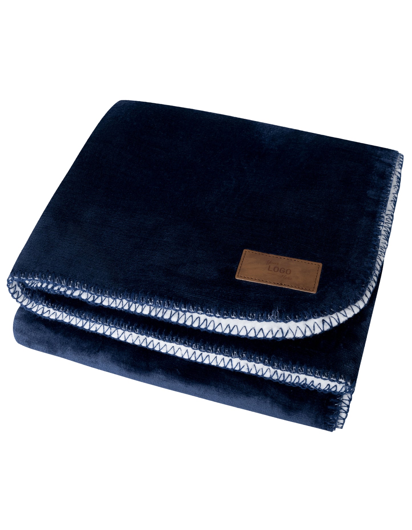 Sherpa Fleece Decke in Navy, Größe 150 x 120 cm