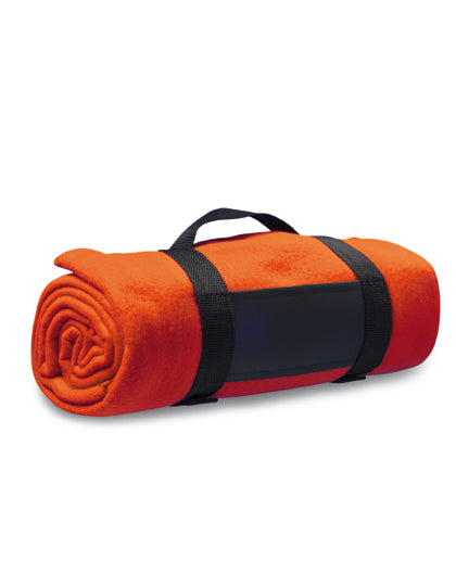 Fleecedecke Winchester in Orange, Größe 162 x 125 cm