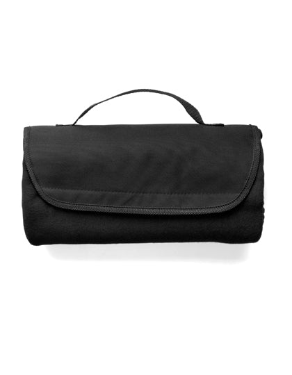 Fleece-Picknickdecke Basic in Black, Größe 30 x 18 x 6 cm