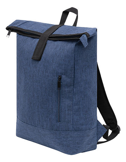 Rucksack Messenger in Blue, Größe 28,5 x 12 x 40,5 cm