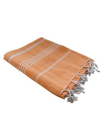 Hamam-Handtuch in Orange, Größe 180 x 100 cm